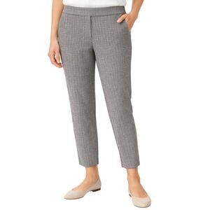 LOFT Houndstooth Straight Leg Pants Womens Size 10 High Rise Workwear Corpcore